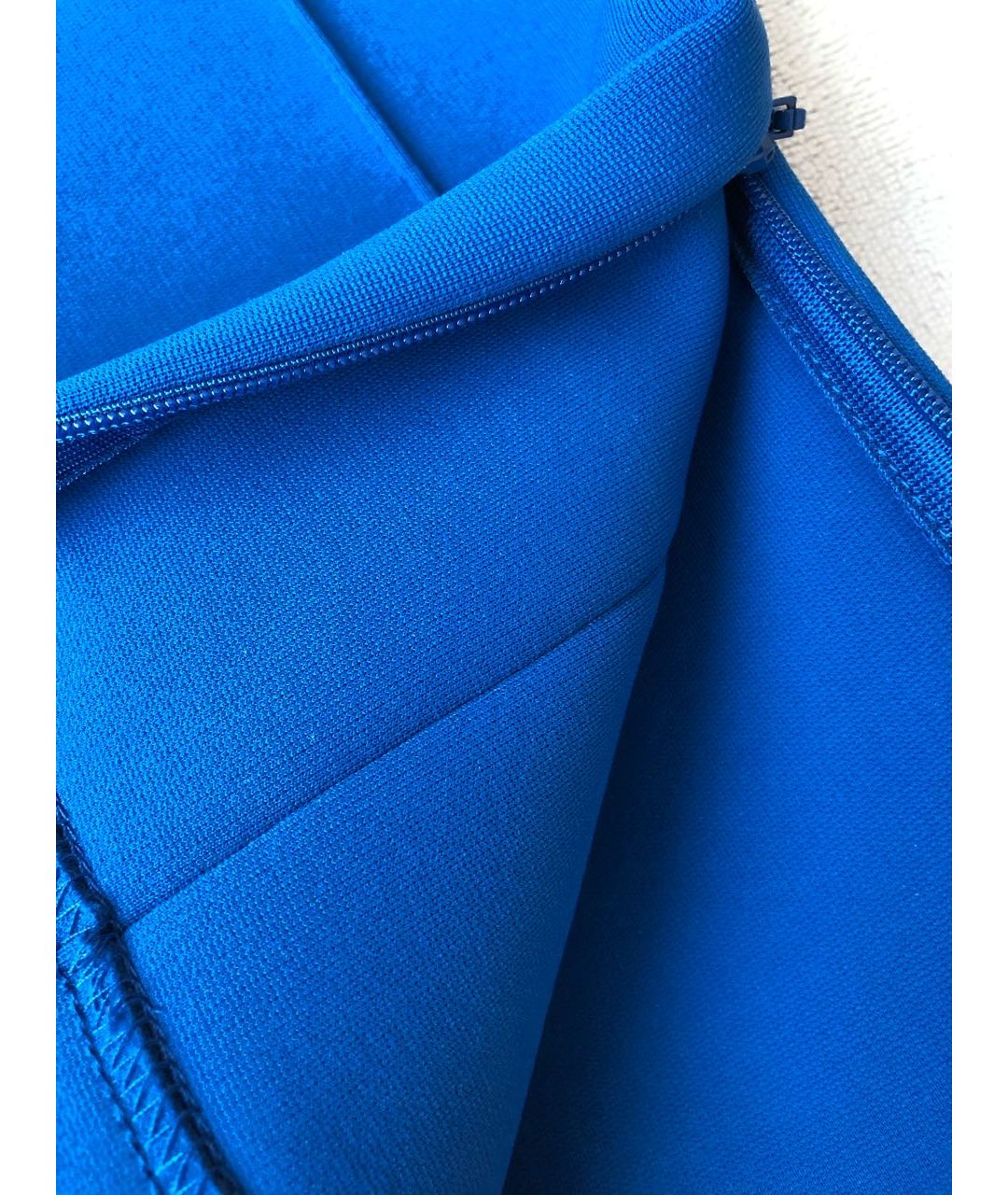 BALENCIAGA Синие полиэстеровые брюки узкие, фото 5