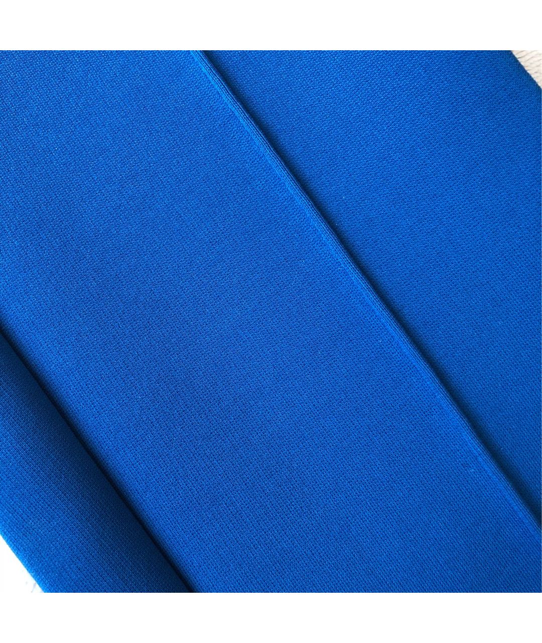 BALENCIAGA Синие полиэстеровые брюки узкие, фото 4