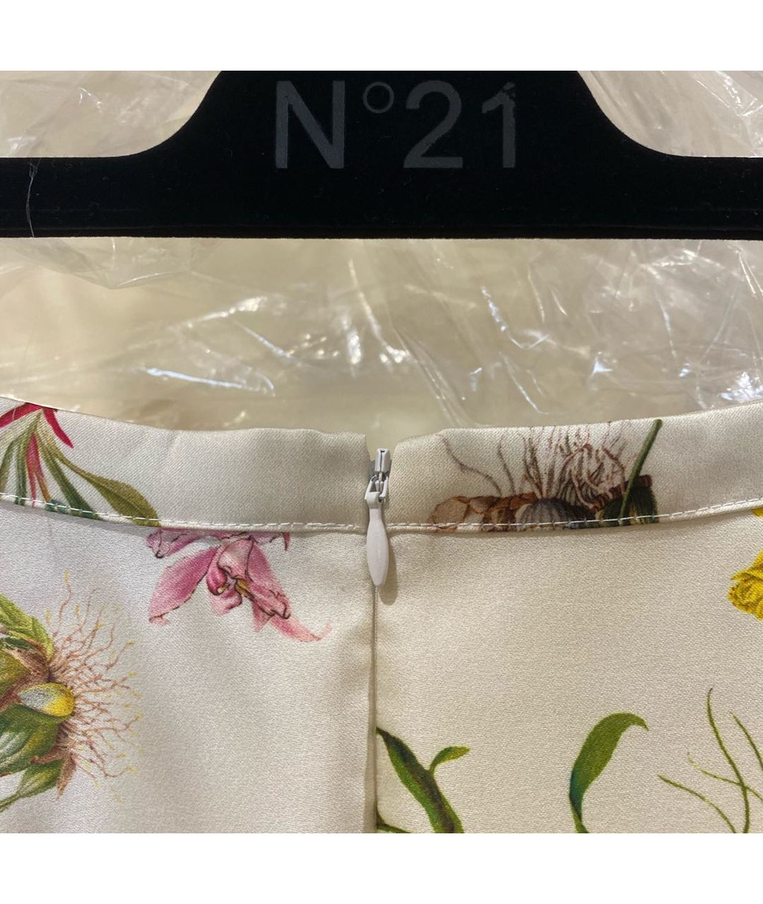 NO. 21 Мульти полиэстеровая юбка миди, фото 4