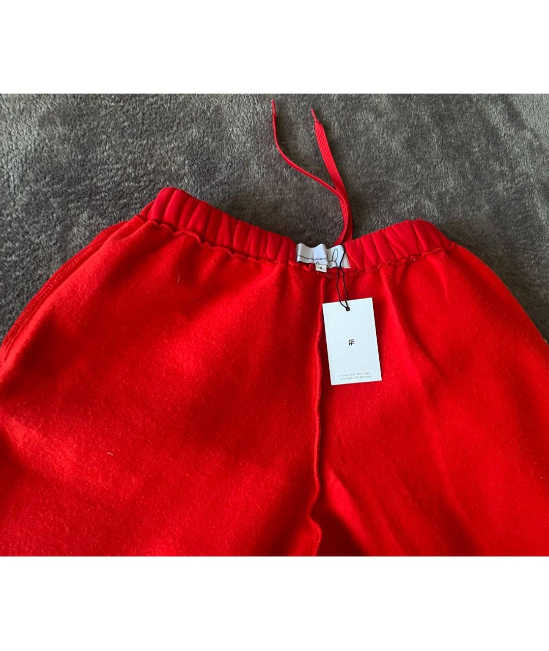 NATASHA ZINKO Красные хлопковые повседневные брюки, фото 4