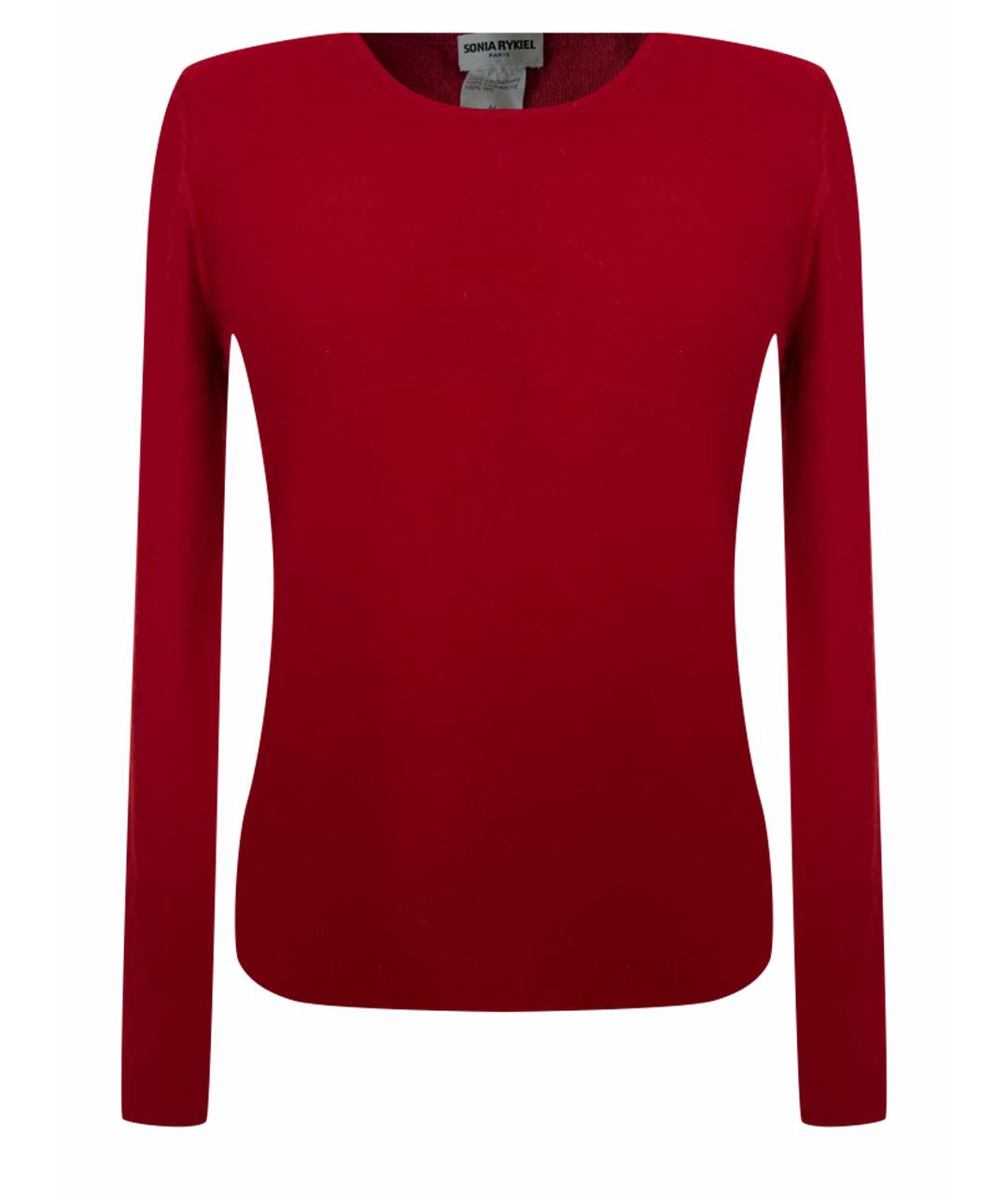 SONIA RYKIEL Красный кашемировый джемпер / свитер, фото 1