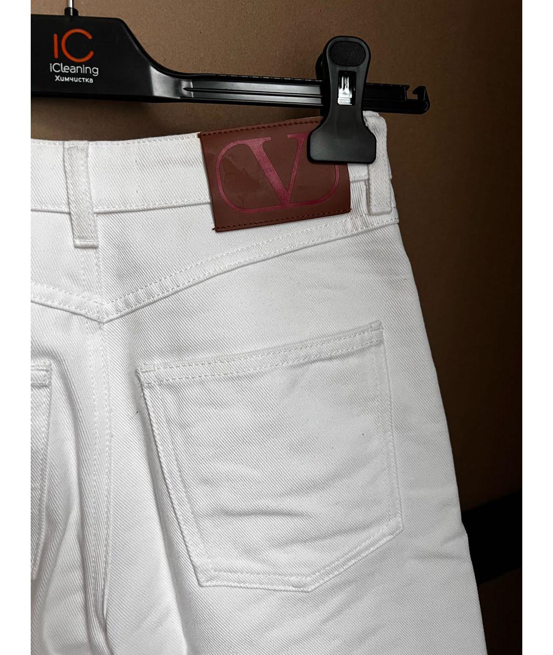 VALENTINO Белые прямые джинсы, фото 4
