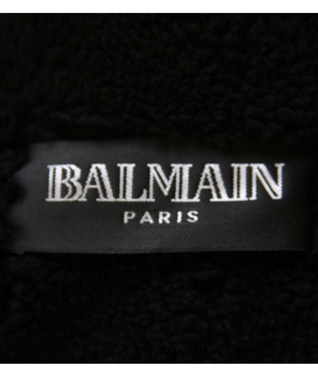 BALMAIN Темно-синяя кожаная дубленка, фото 2