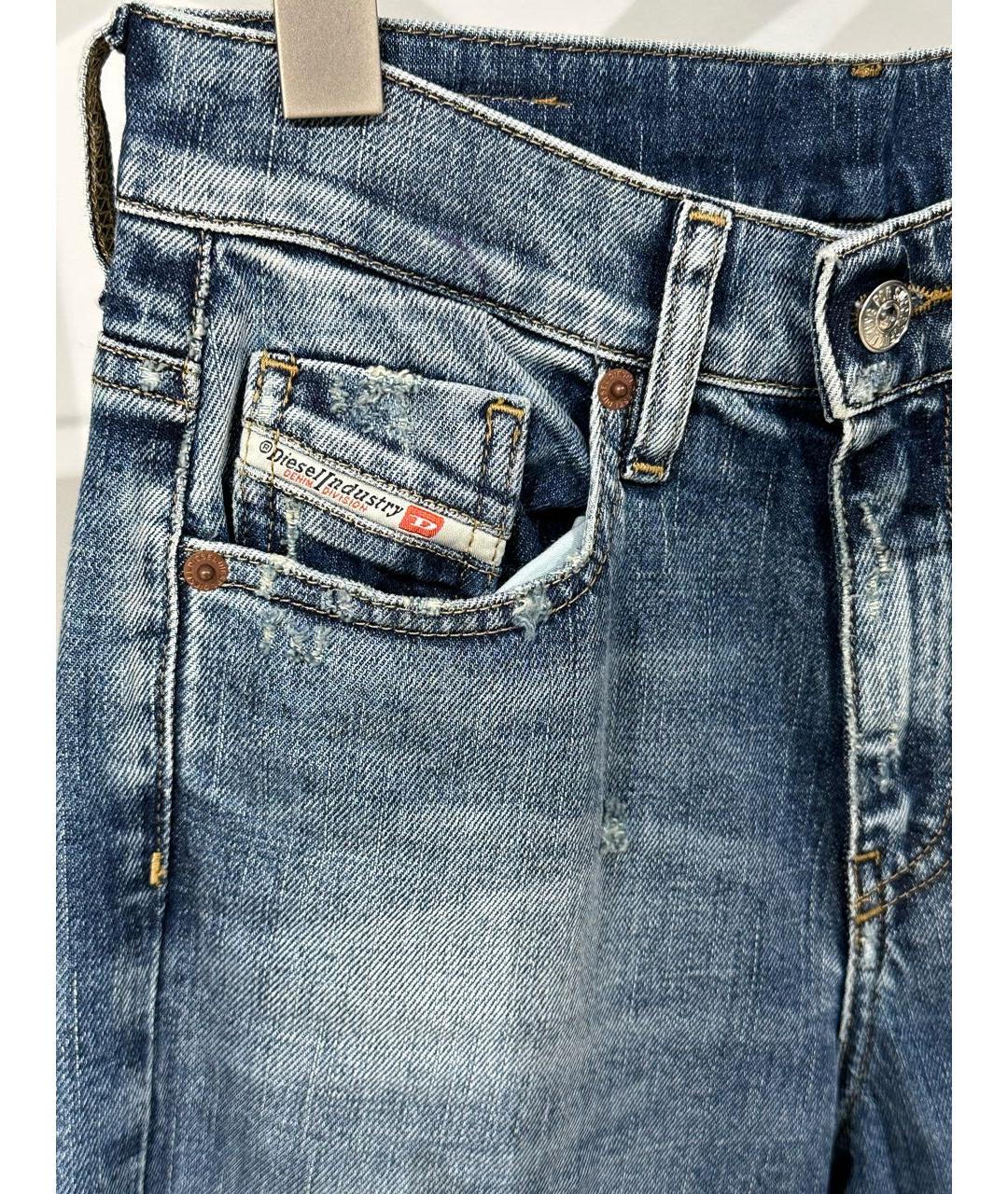 DIESEL Синие хлопковые джинсы клеш, фото 4