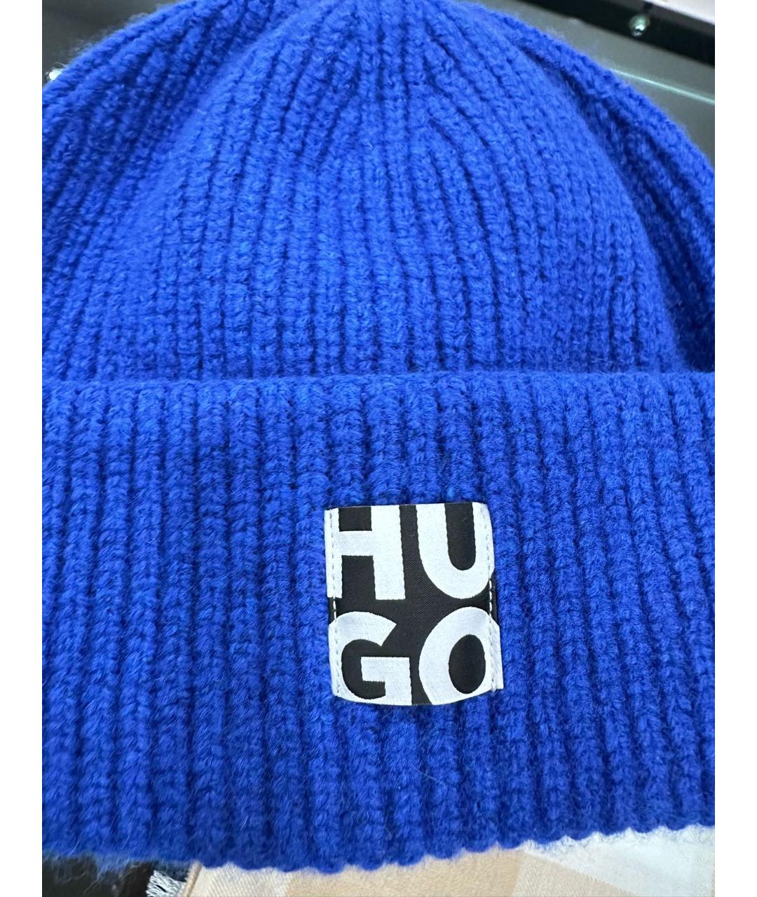 HUGO BOSS Синяя шапка, фото 2