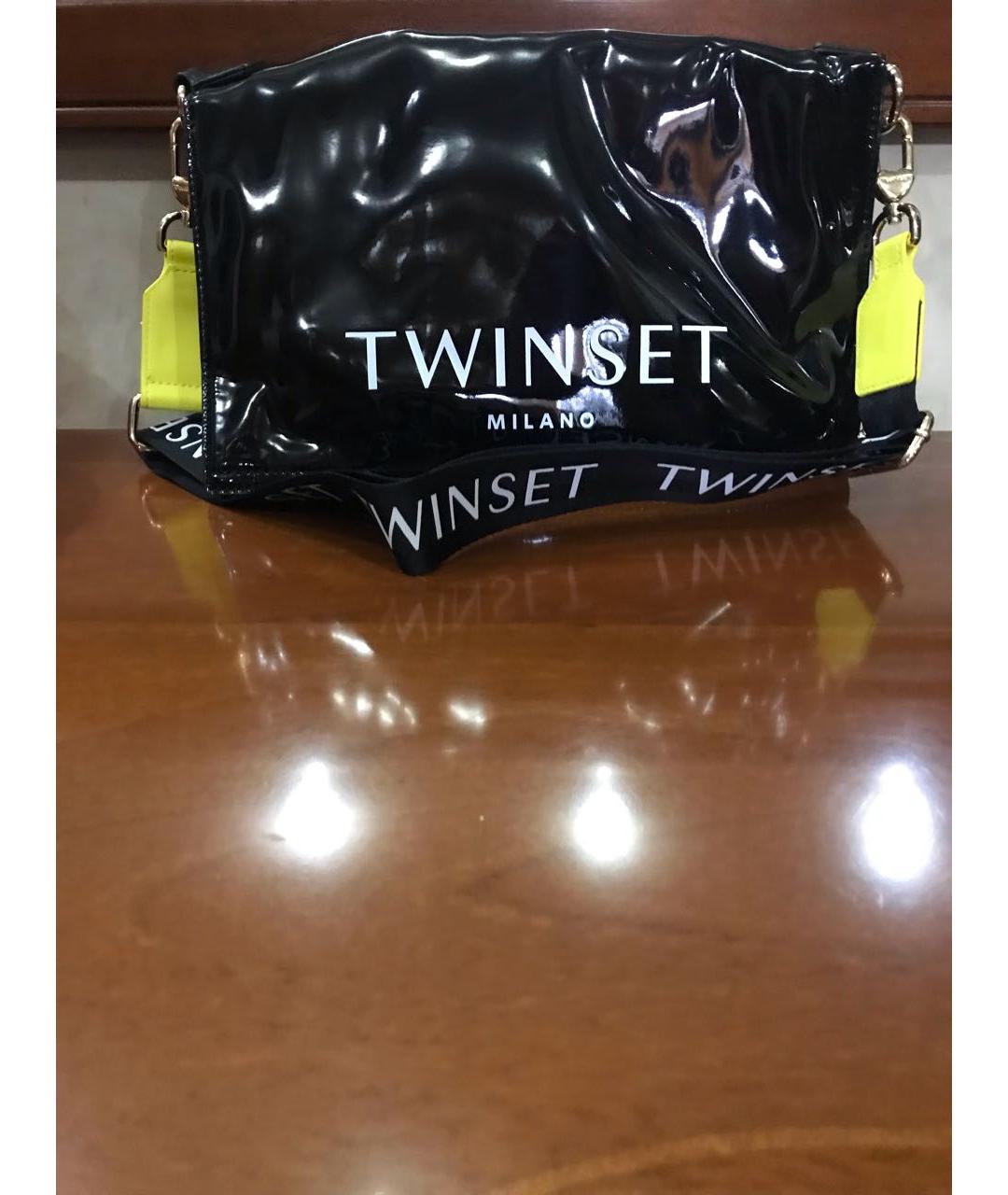 TWIN-SET Черная сумка тоут, фото 4