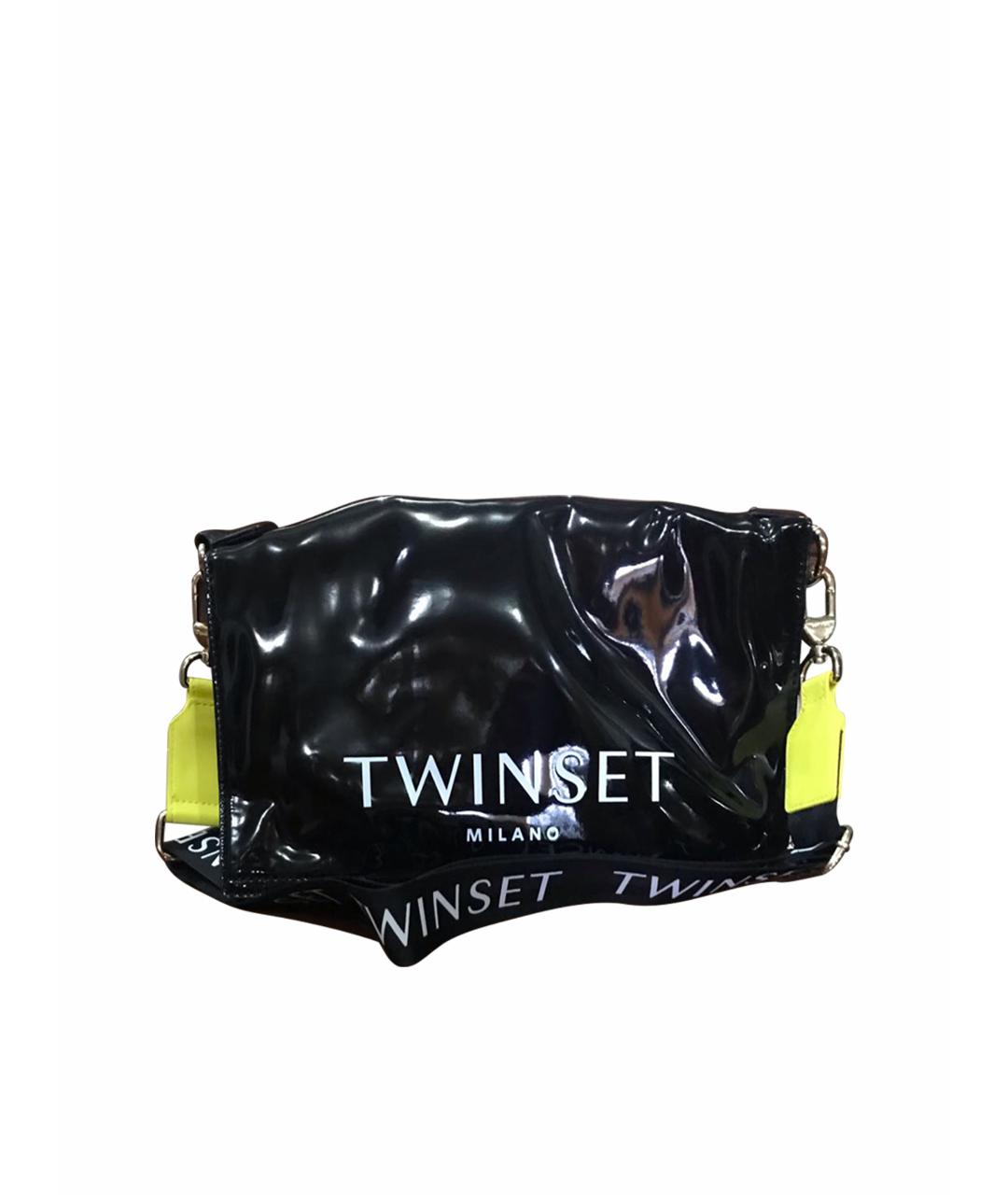 TWIN-SET Черная сумка тоут, фото 1
