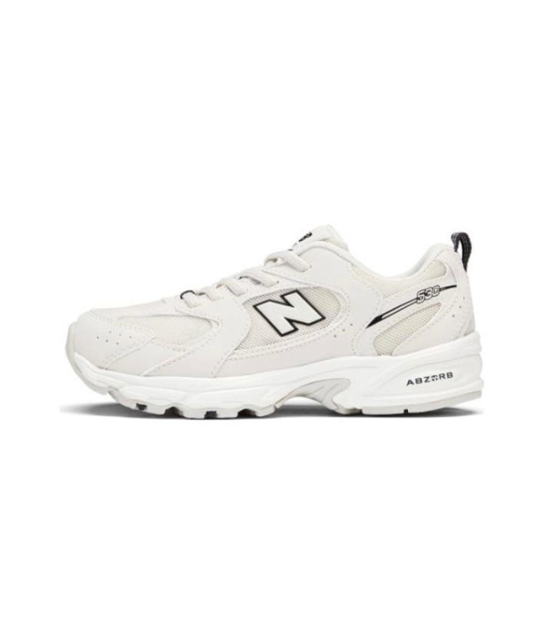 NEW BALANCE Белые текстильные низкие кроссовки / кеды, фото 5