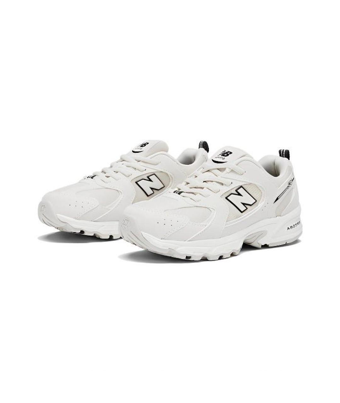 NEW BALANCE Белые текстильные низкие кроссовки / кеды, фото 2