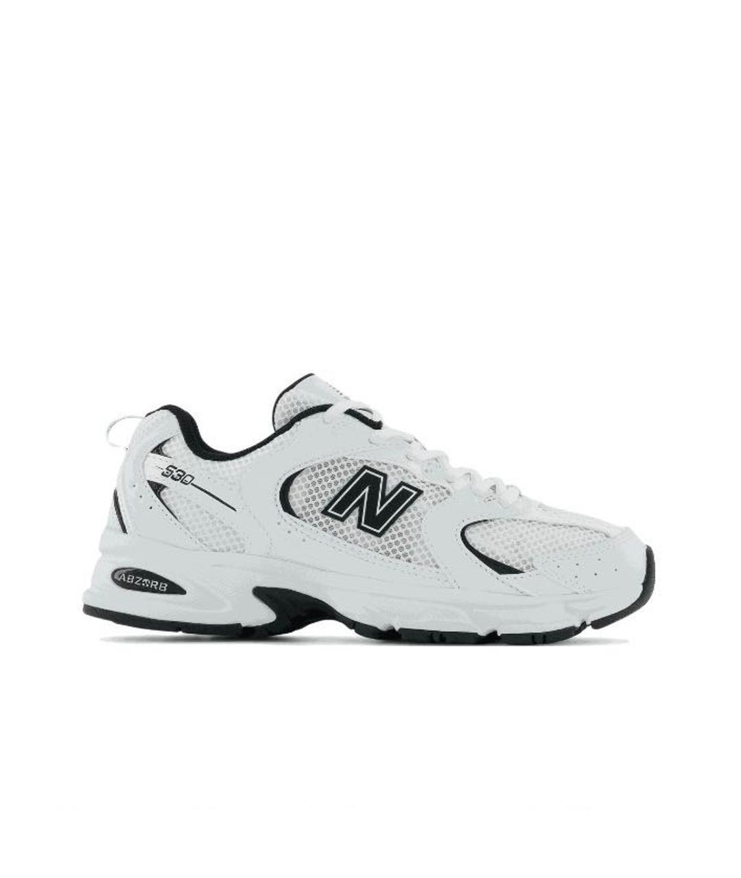 NEW BALANCE Белые текстильные кроссовки, фото 1
