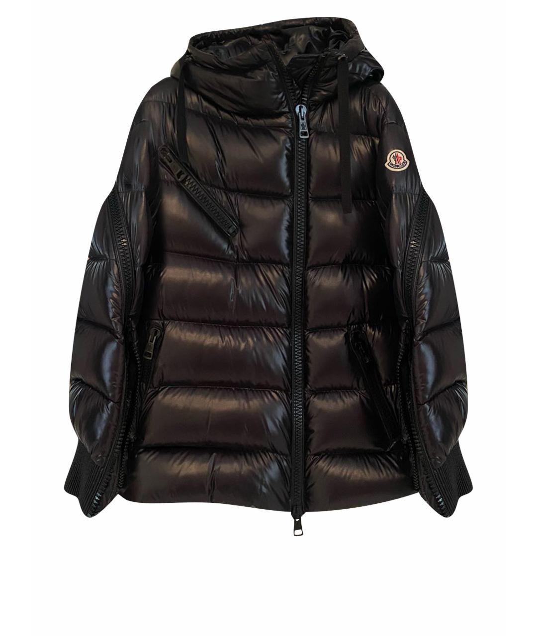 MONCLER Черный пуховик, фото 1