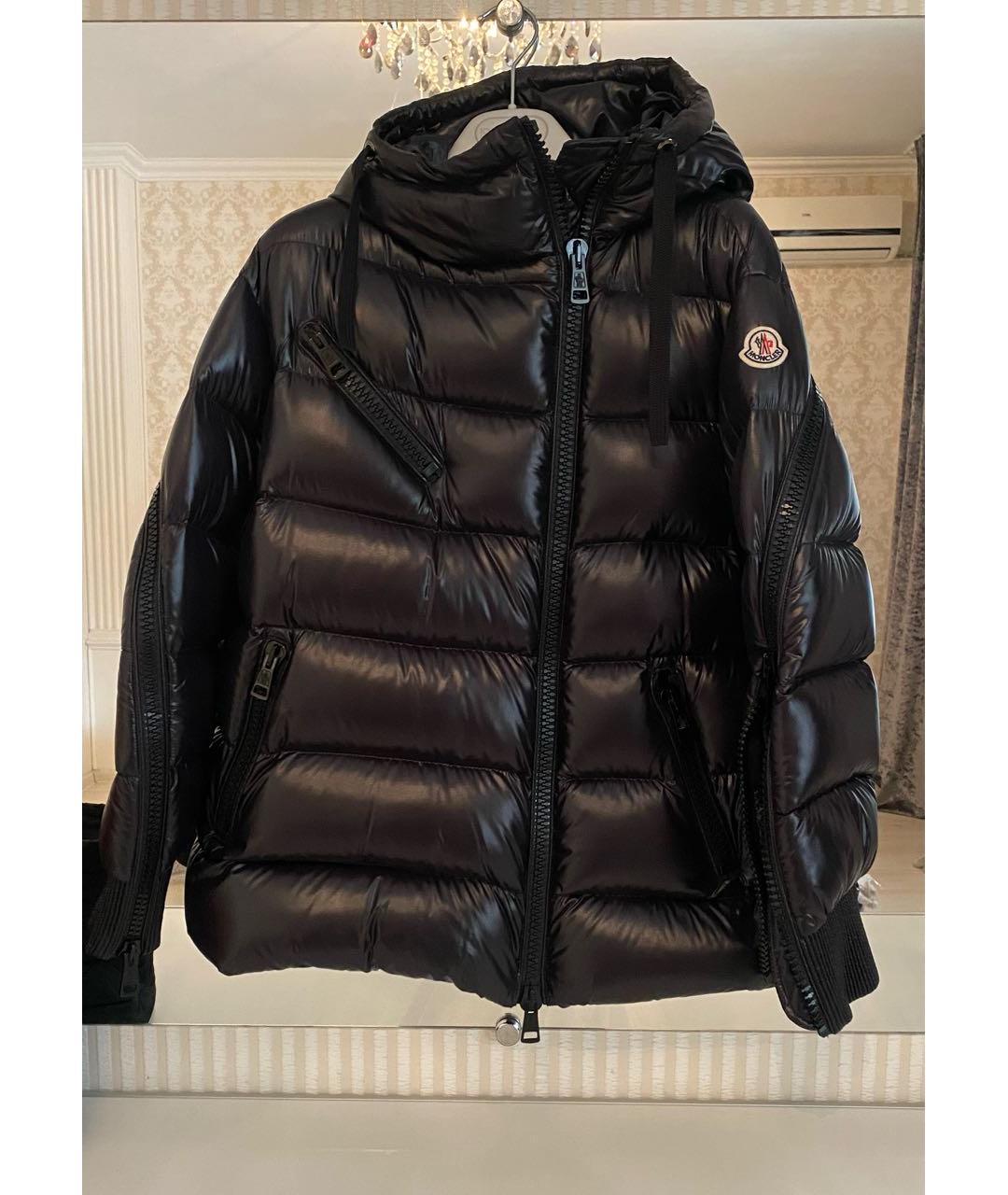 MONCLER Черный пуховик, фото 5