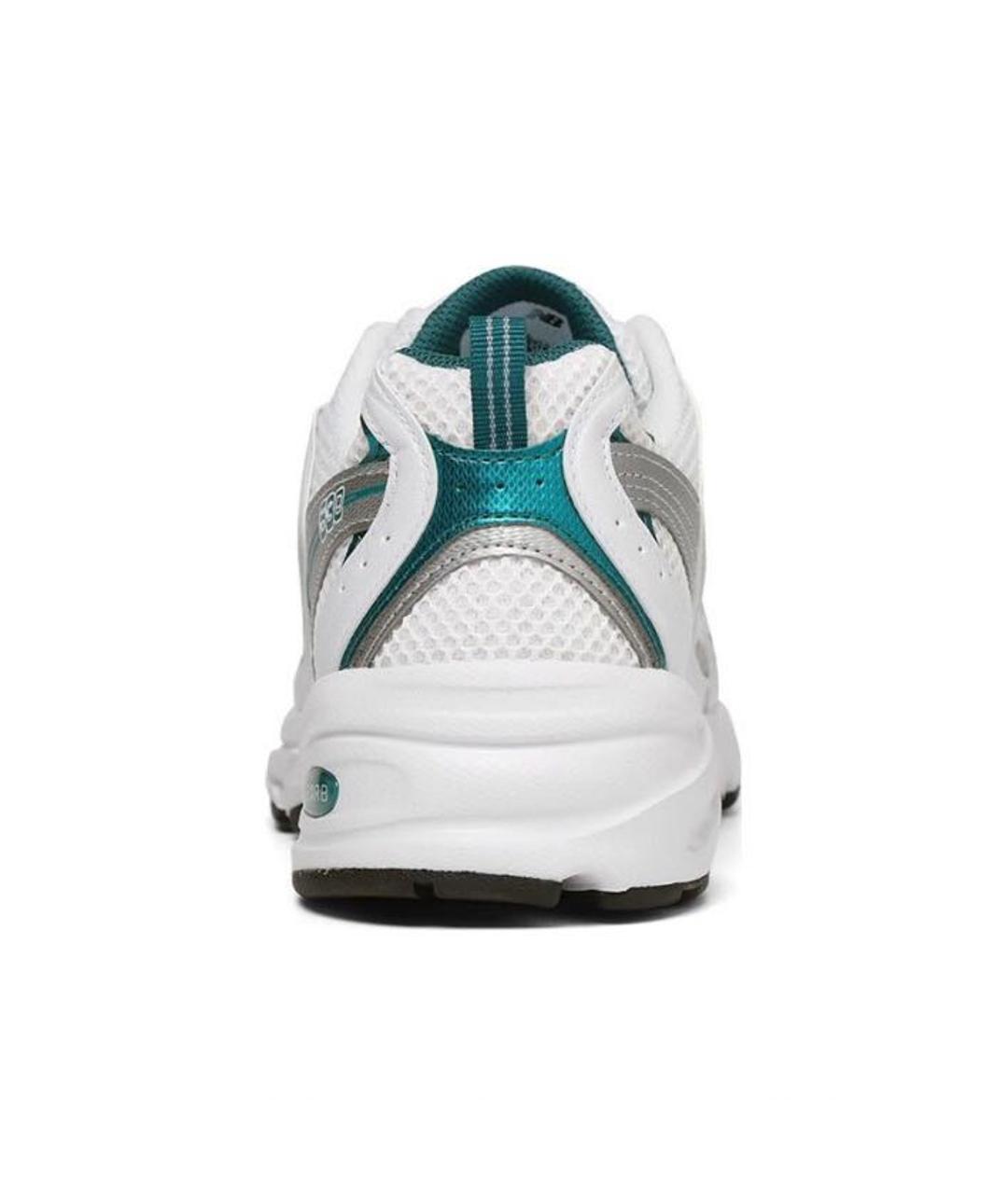 NEW BALANCE Белые текстильные кроссовки, фото 3