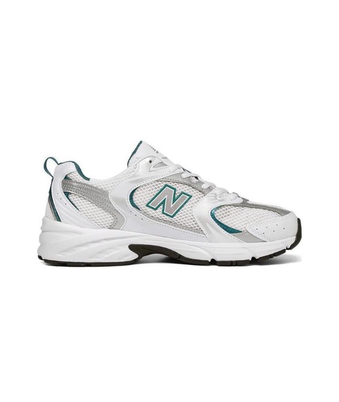 NEW BALANCE Белые текстильные низкие кроссовки / кеды, фото 1