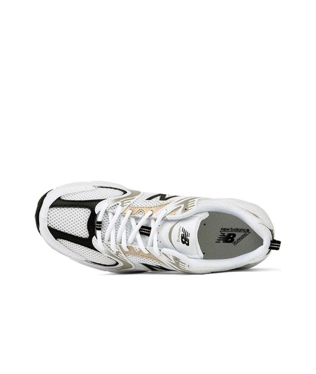 NEW BALANCE Белые текстильные кроссовки, фото 3