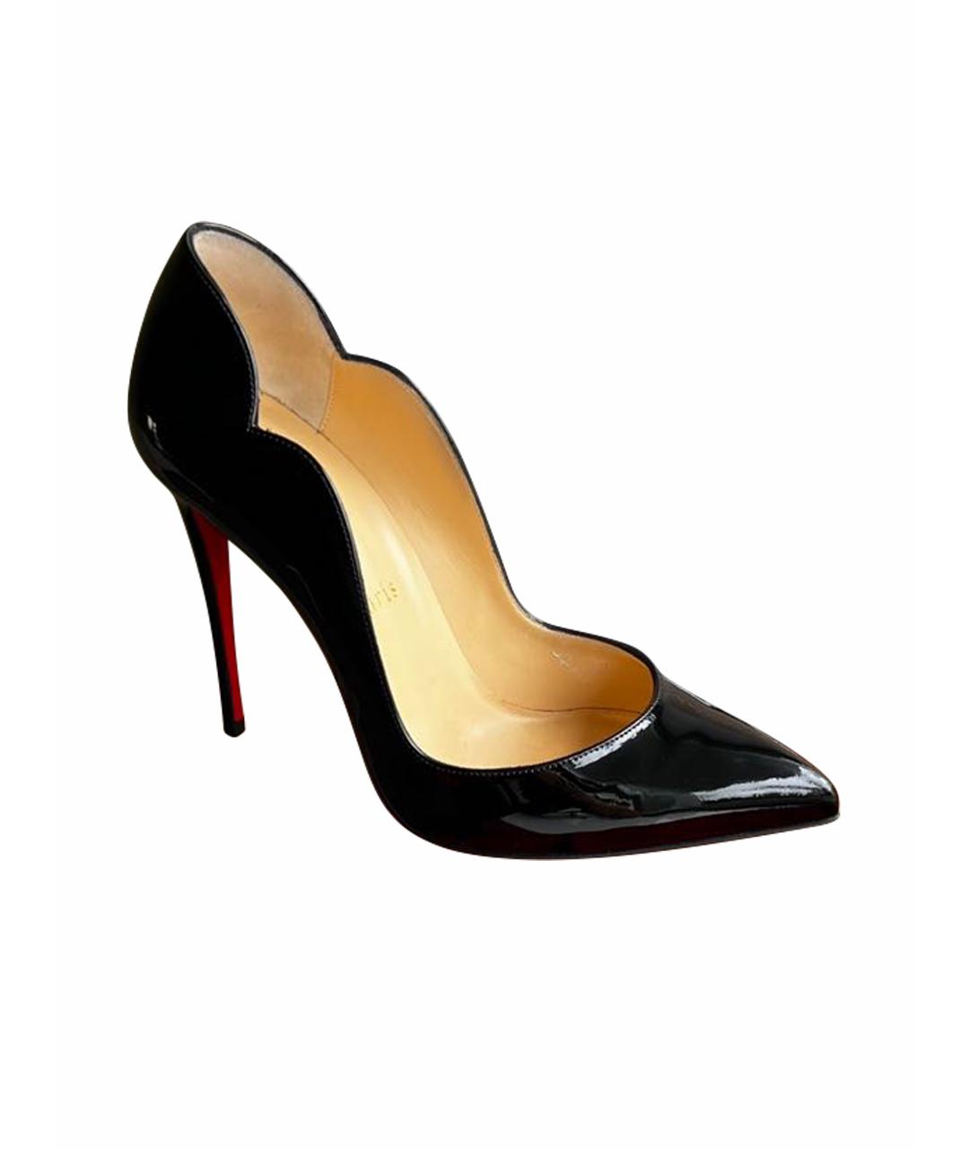 CHRISTIAN LOUBOUTIN Черные туфли из лакированной кожи, фото 1