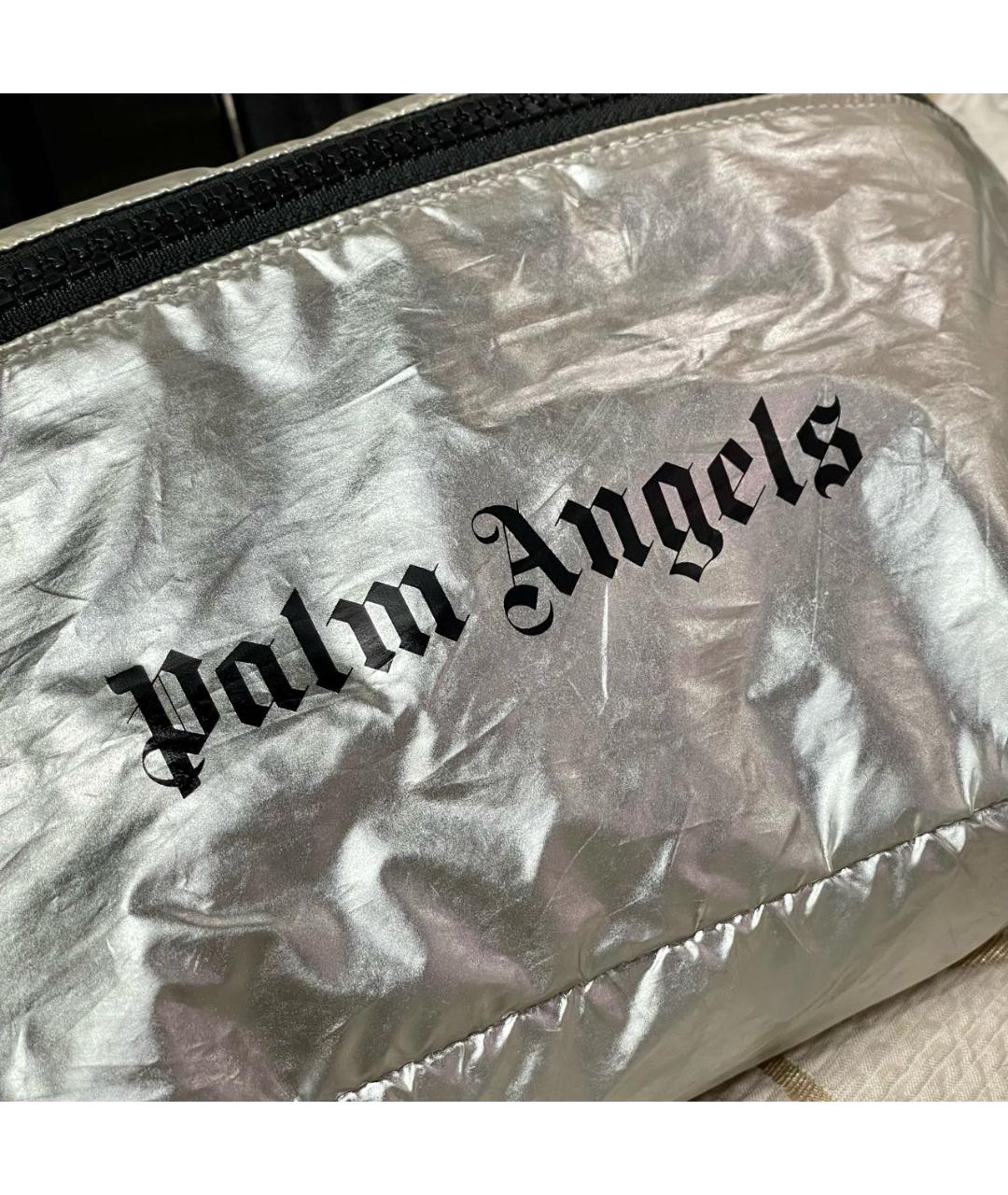 PALM ANGELS Серебряная поясная сумка, фото 4