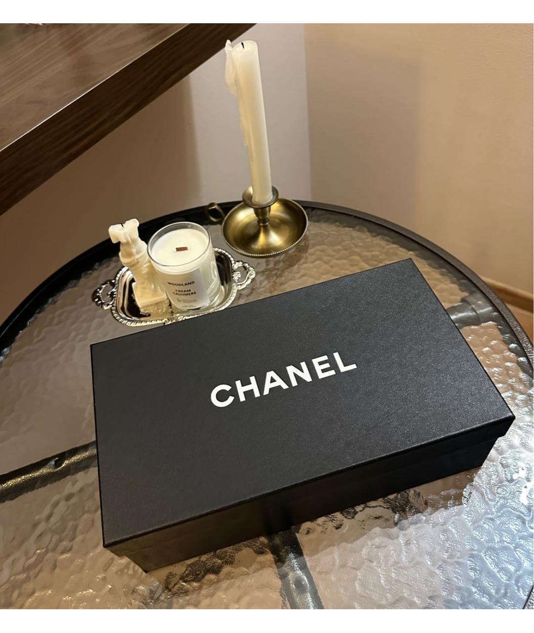 CHANEL Бежевые кожаные балетки, фото 6