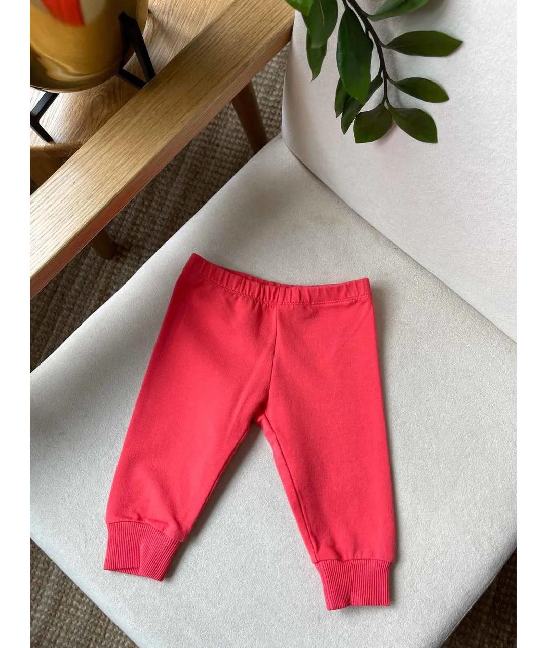 MONCLER Красные хлопковые брюки и шорты, фото 3