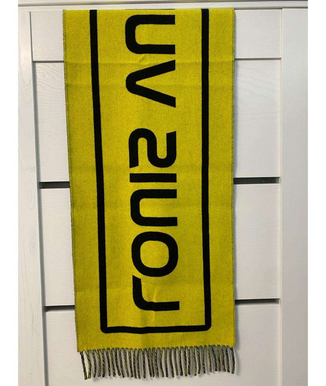 LOUIS VUITTON PRE-OWNED Черный шерстяной шарф, фото 3