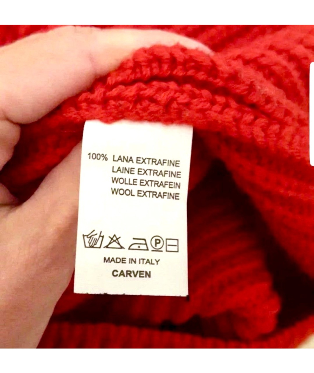 CARVEN Красный шерстяной джемпер / свитер, фото 7