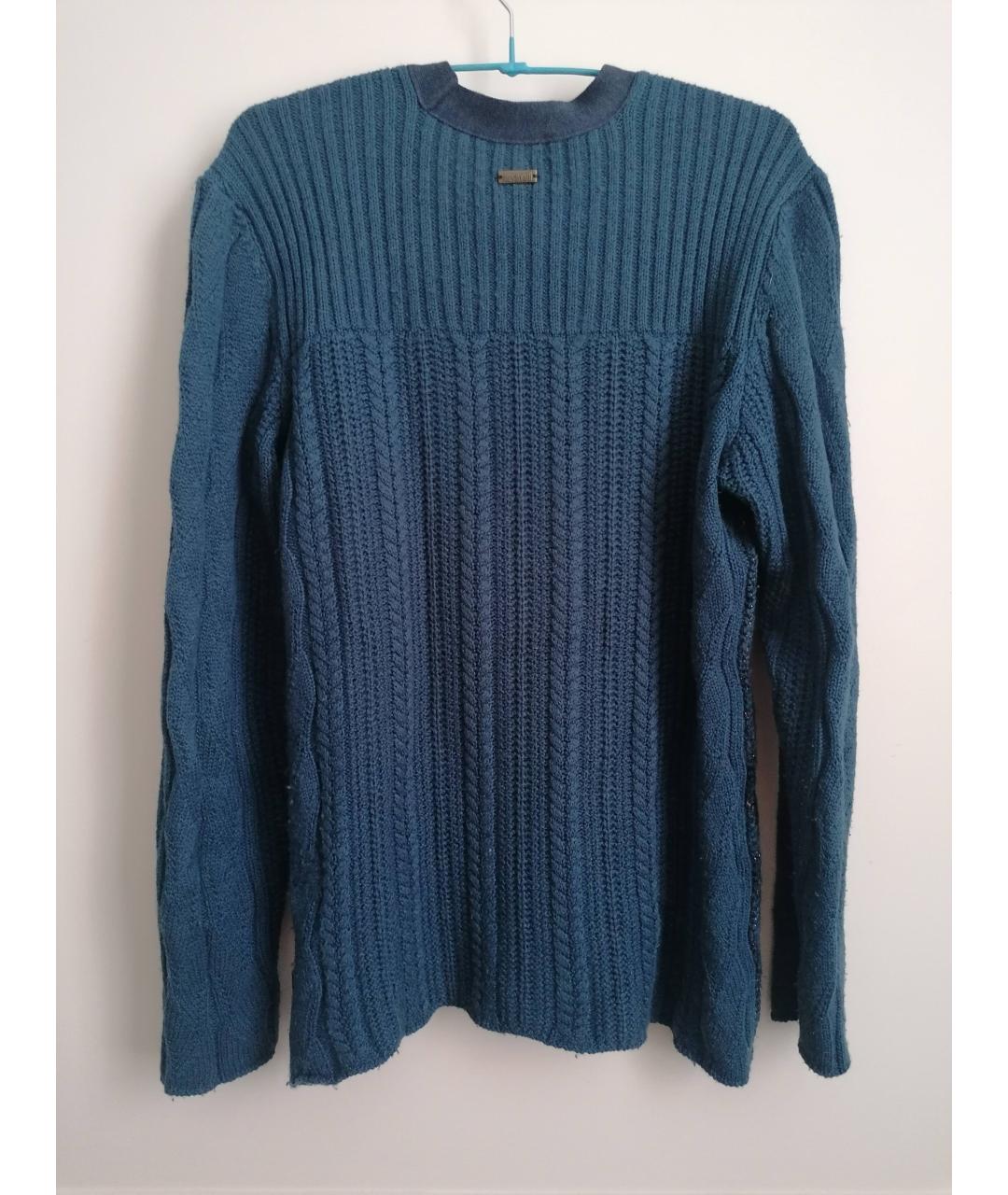 JUST CAVALLI Темно-синий полиамидовый джемпер / свитер, фото 2