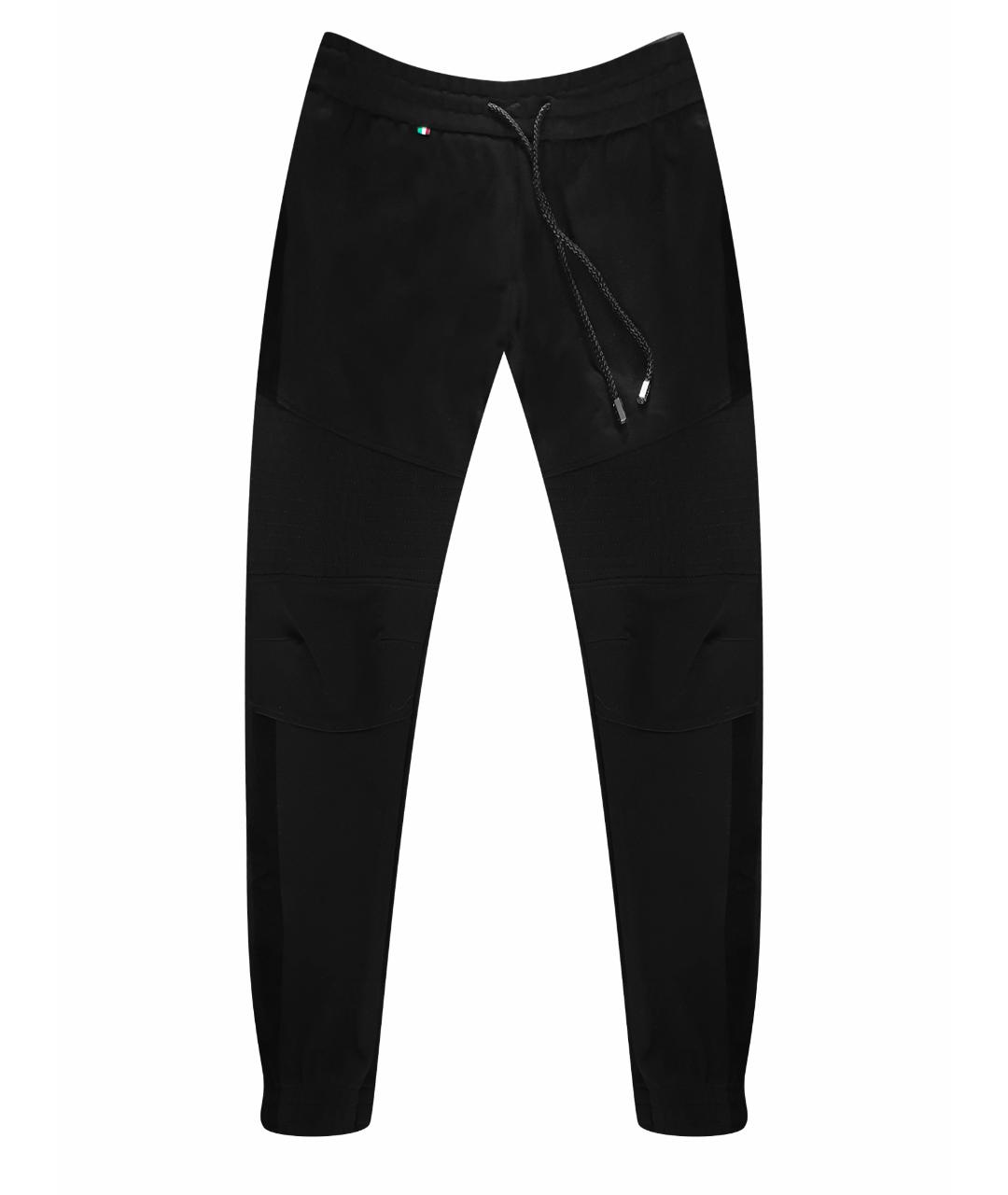 PHILIPP PLEIN Черные вискозные повседневные брюки, фото 1