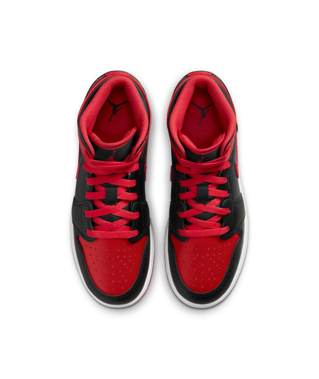 JORDAN Красные кожаные кроссовки, фото 3