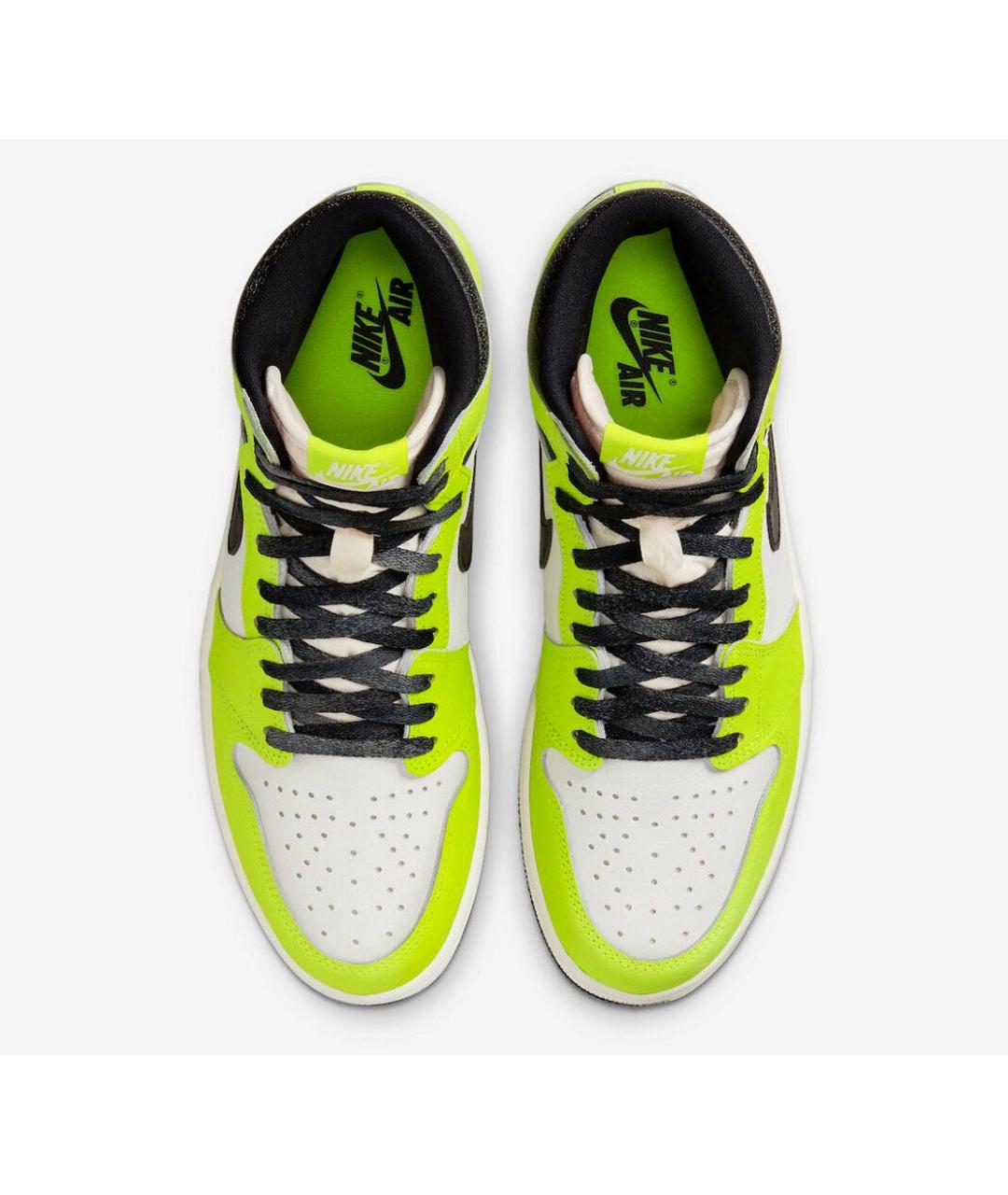 JORDAN Черные кожаные высокие кроссовки / кеды, фото 3