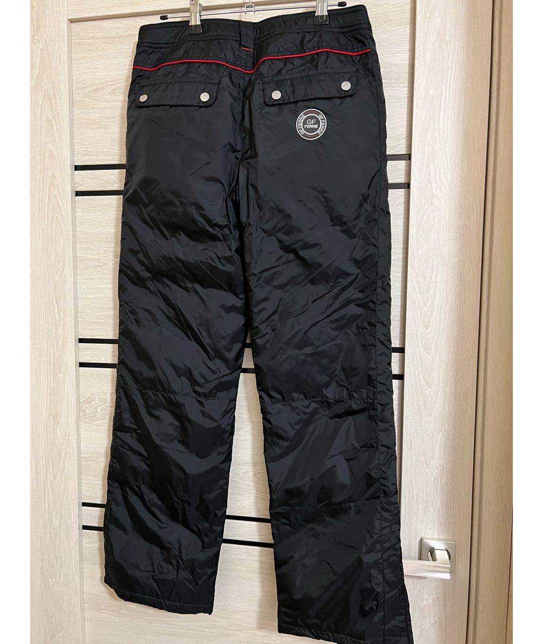 GIANFRANCO FERRE Черные полиэстеровые брюки и шорты, фото 3