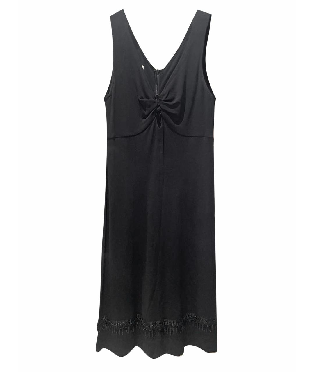 ESCADA Черное вискозное коктейльное платье, фото 1