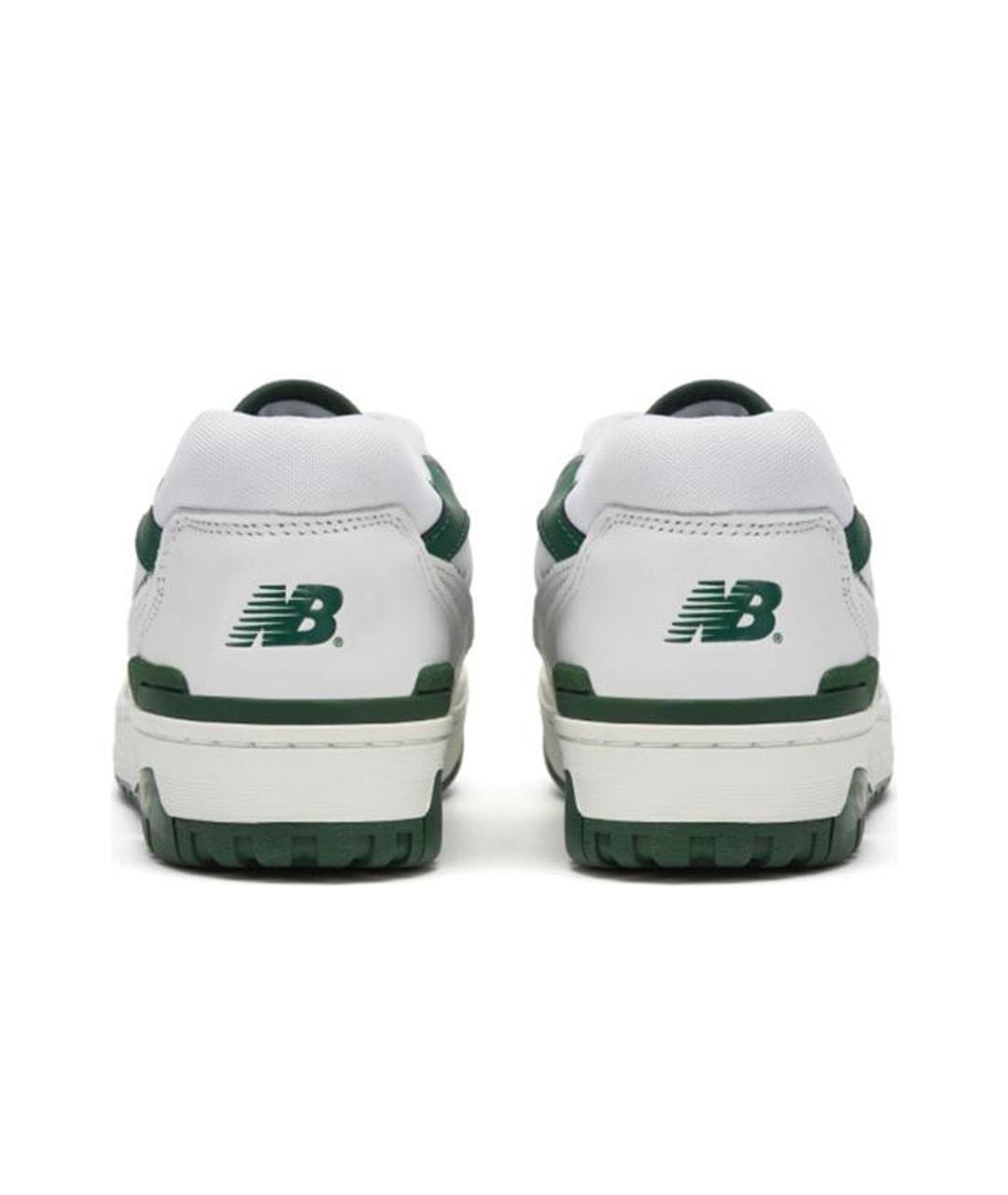 NEW BALANCE Белые кожаные низкие кроссовки / кеды, фото 4