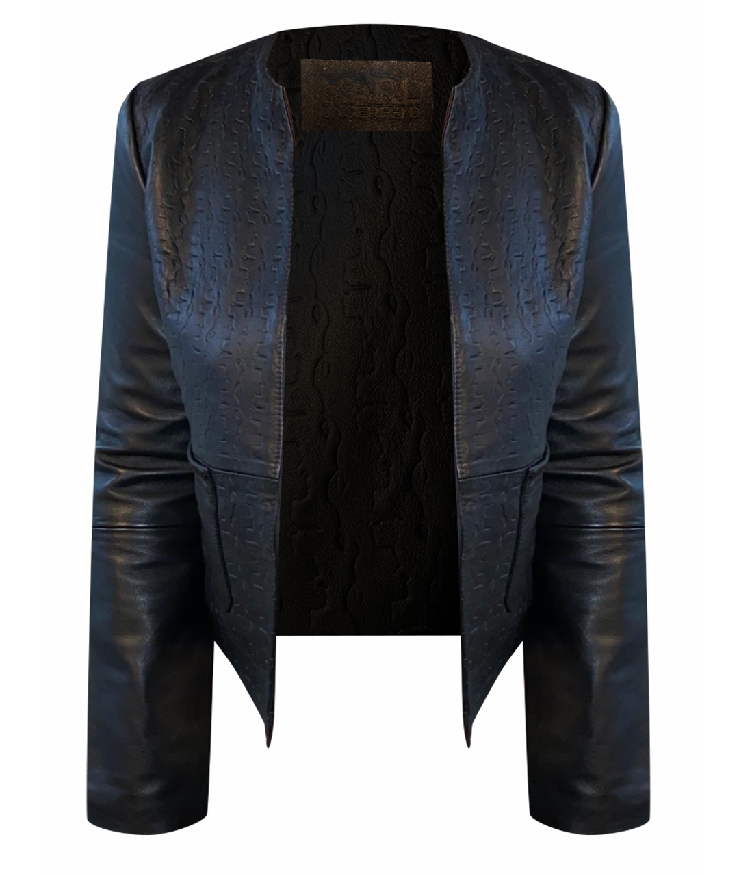 KARL LAGERFELD Черная кожаная куртка, фото 1