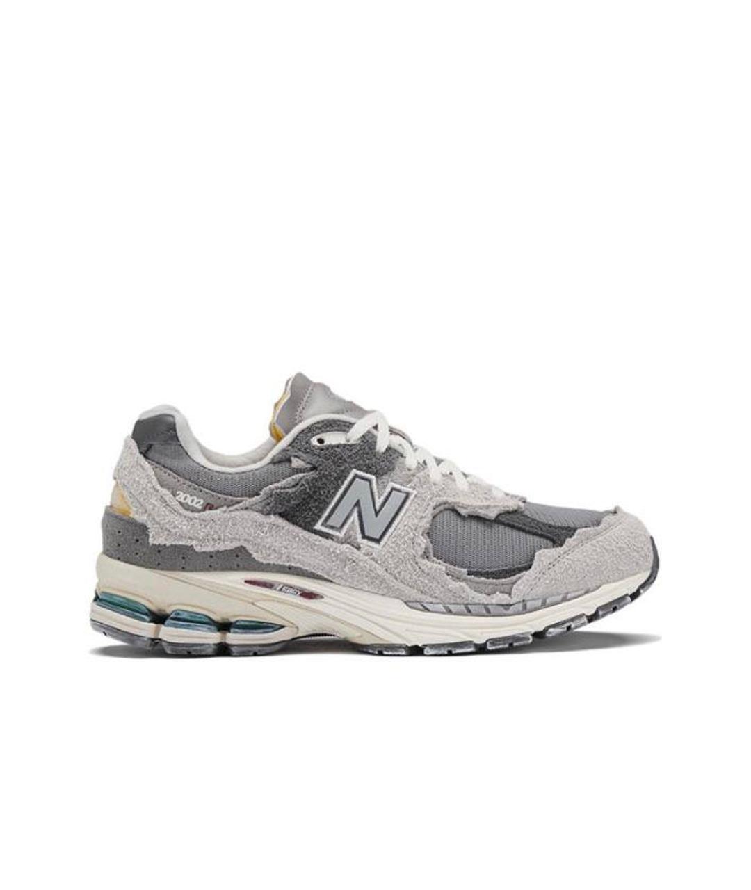 NEW BALANCE Серые текстильные низкие кроссовки / кеды, фото 1