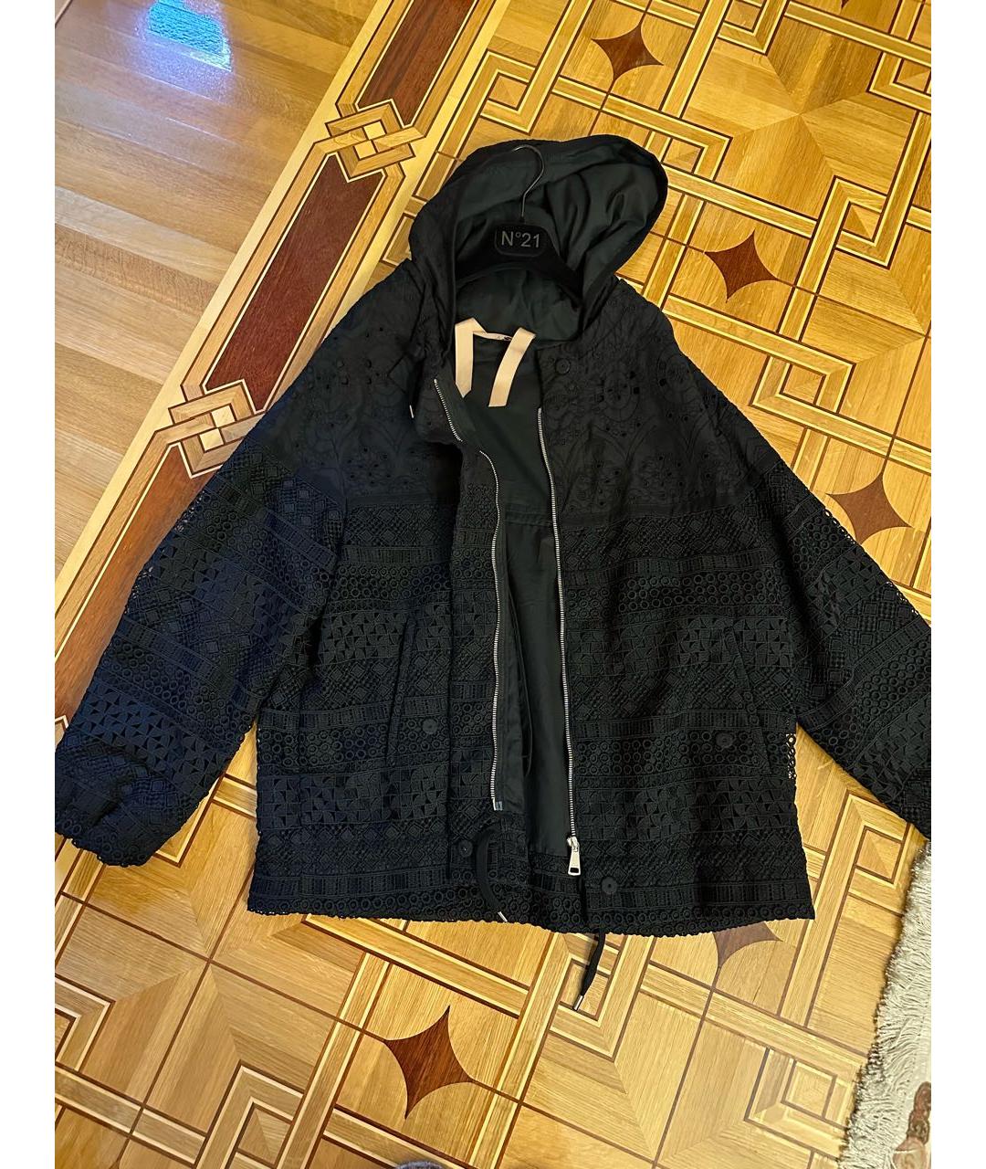 NO. 21 Черная кружевная куртка, фото 3