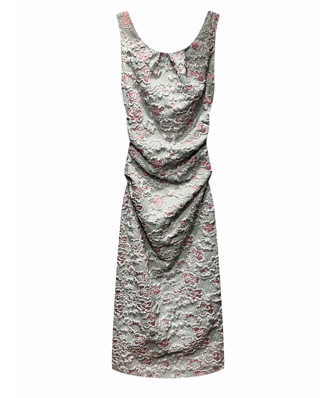 MIU MIU Мульти полиэстеровое вечернее платье, фото 1