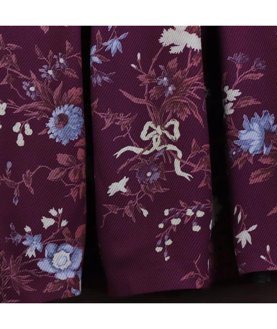 KENZO Бордовая шерстяная юбка мини, фото 4