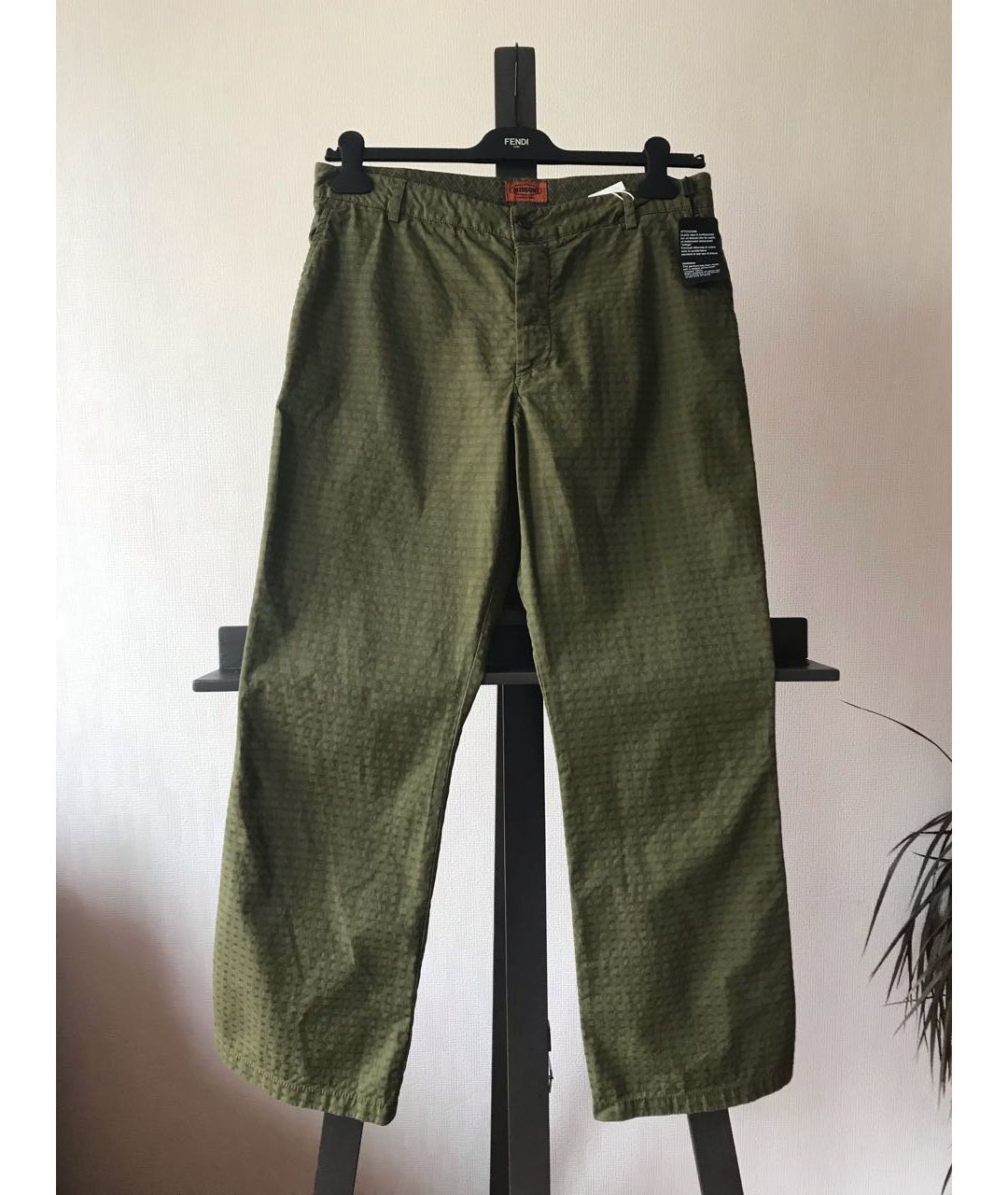 MISSONI Зеленые хлопковые повседневные брюки, фото 9