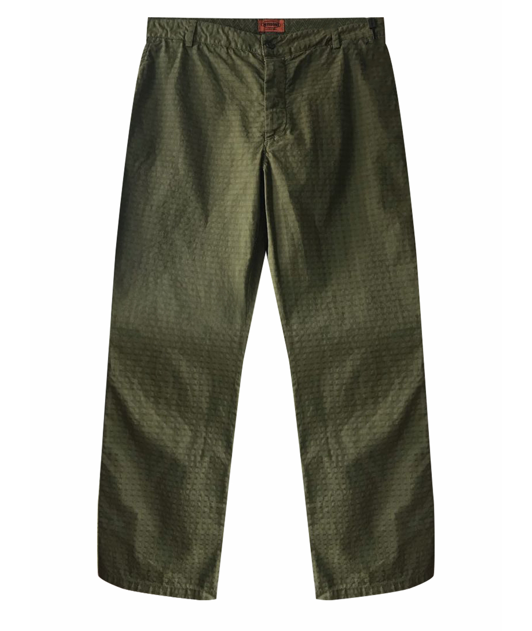 MISSONI Зеленые хлопковые повседневные брюки, фото 1