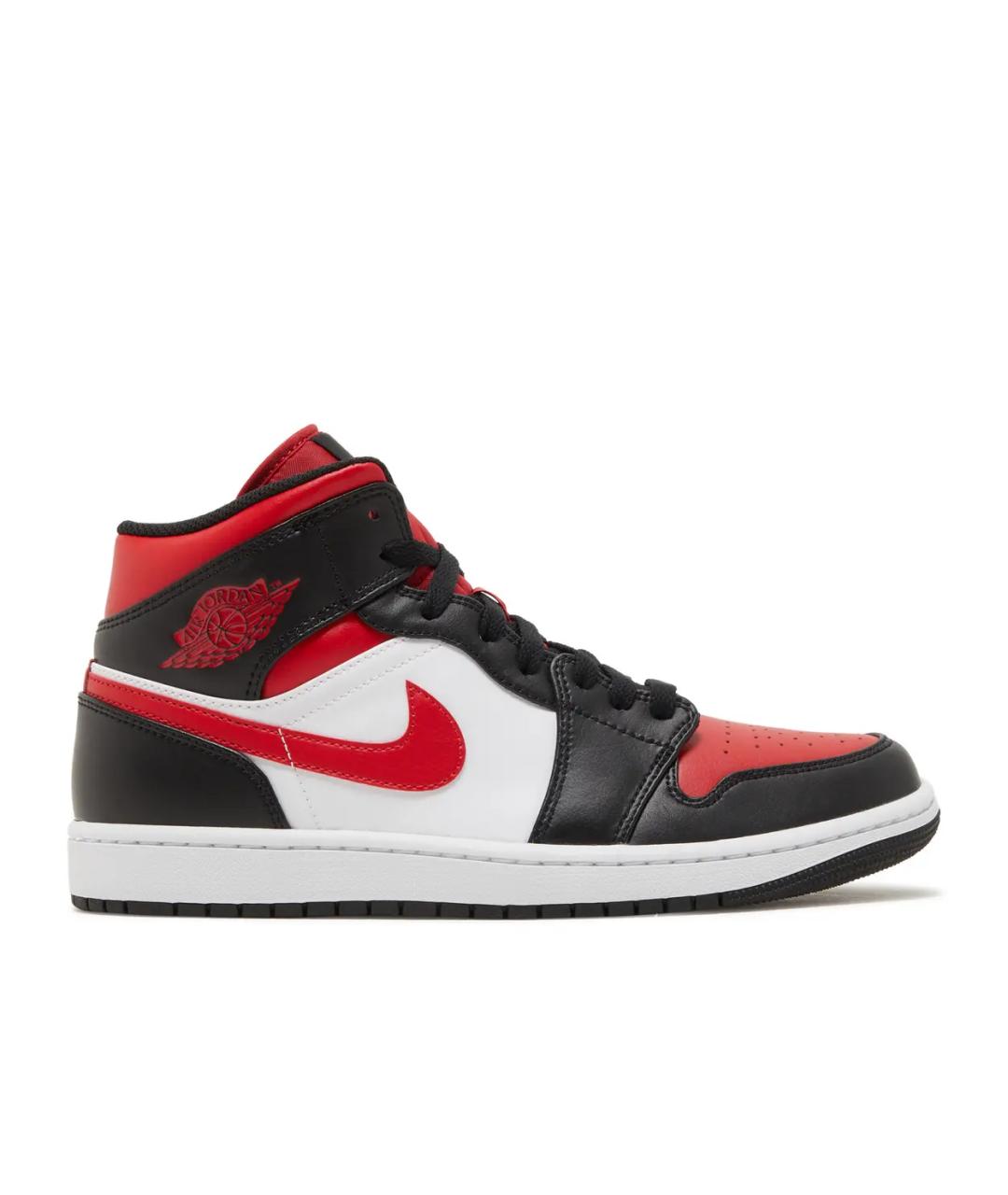 JORDAN Красные кожаные кроссовки, фото 1