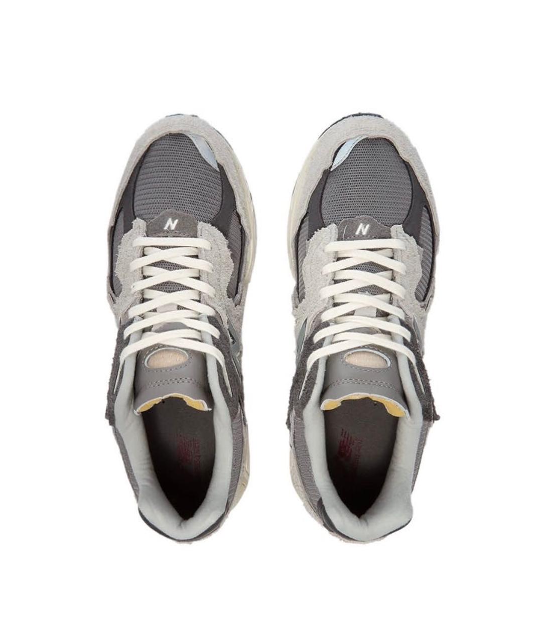 NEW BALANCE Серые замшевые низкие кроссовки / кеды, фото 3