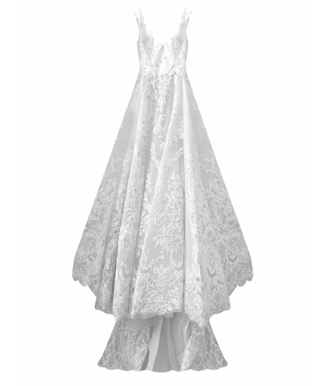 SAIID KOBEISY Белое кружевное свадебное платье, фото 1