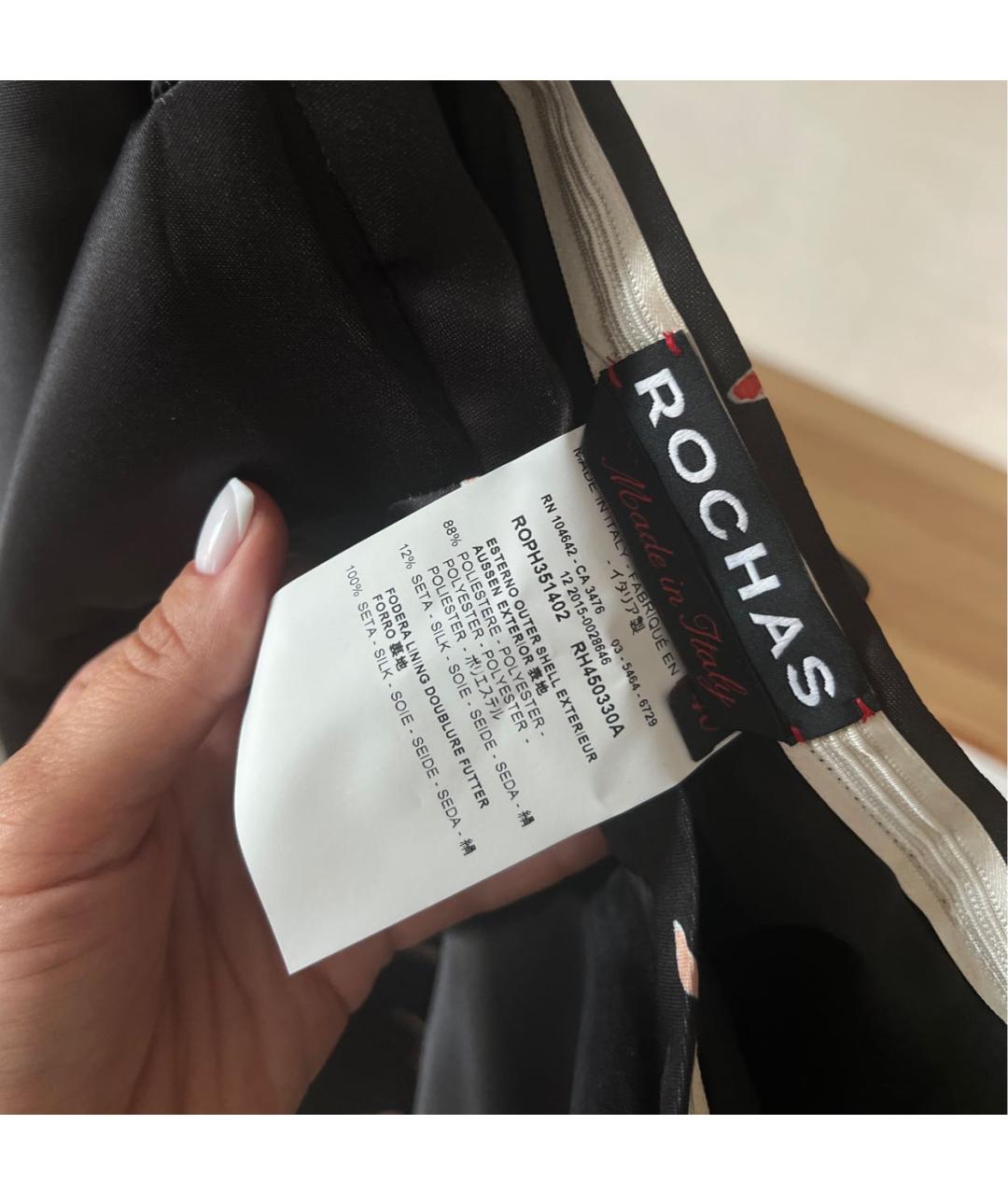 ROCHAS Черная юбка миди, фото 7