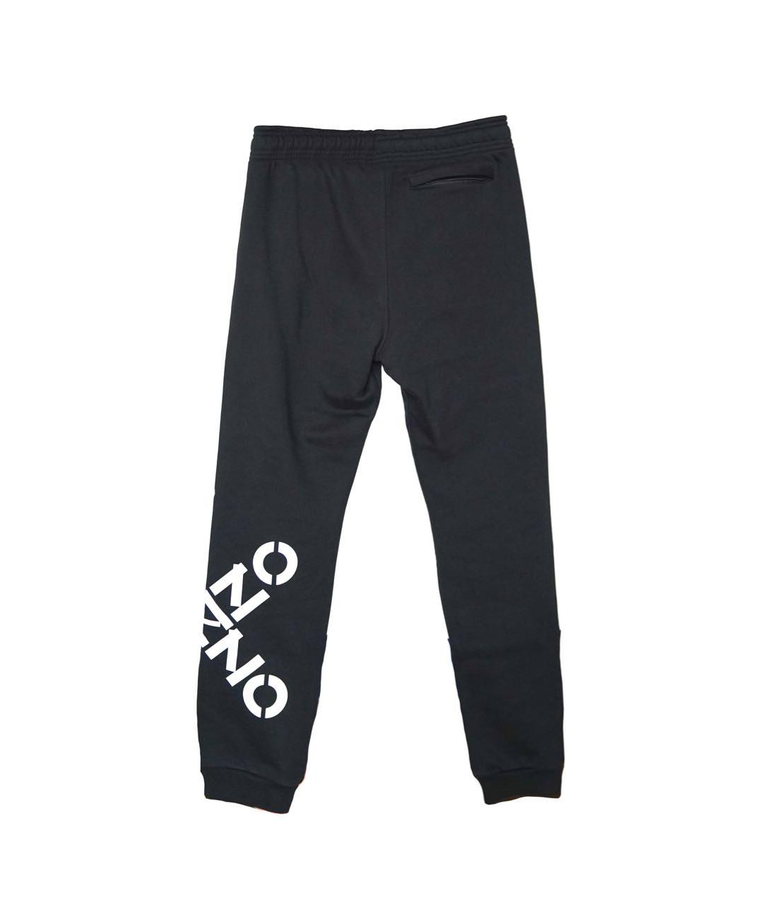 KENZO Черные хлопковые повседневные брюки, фото 2