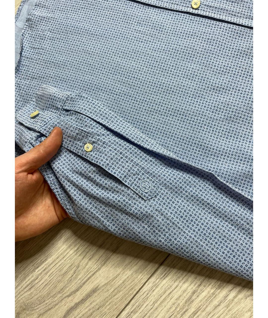 BOGNER Голубая хлопко-лиоцелловая классическая рубашка, фото 5