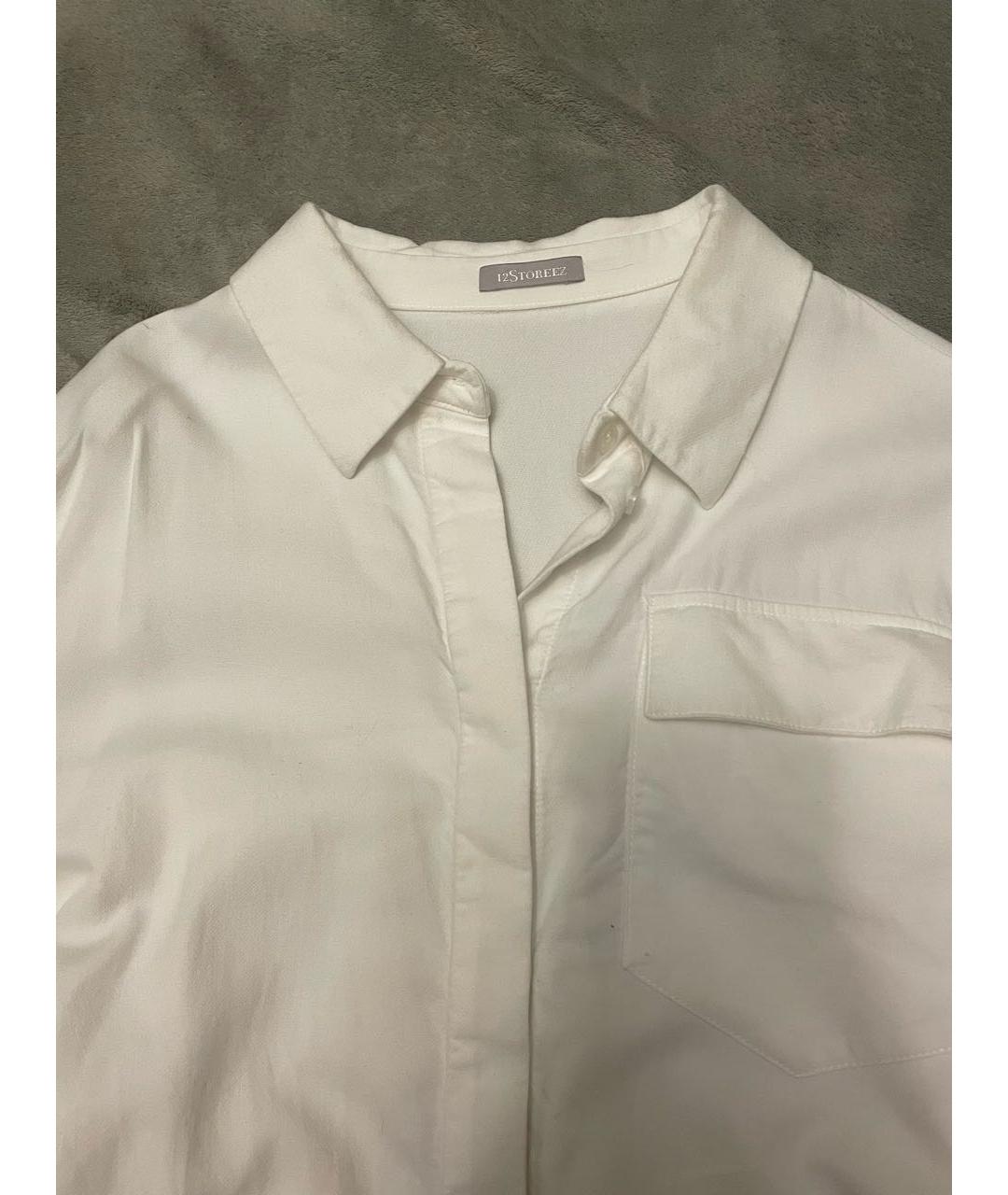 12 STOREEZ Белая хлопковая рубашка, фото 4
