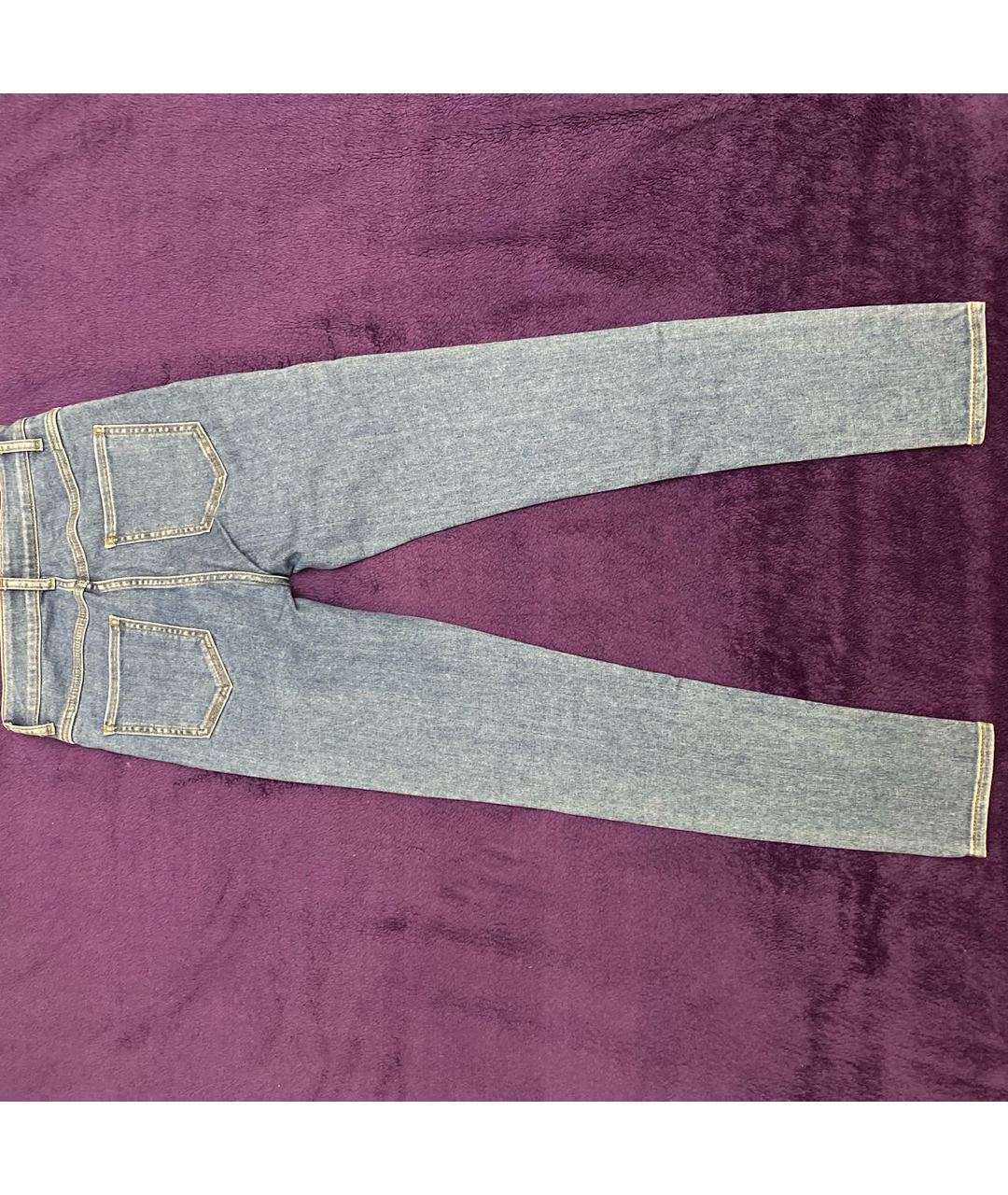 SANDRO Голубые хлопко-полиэстеровые джинсы слим, фото 2