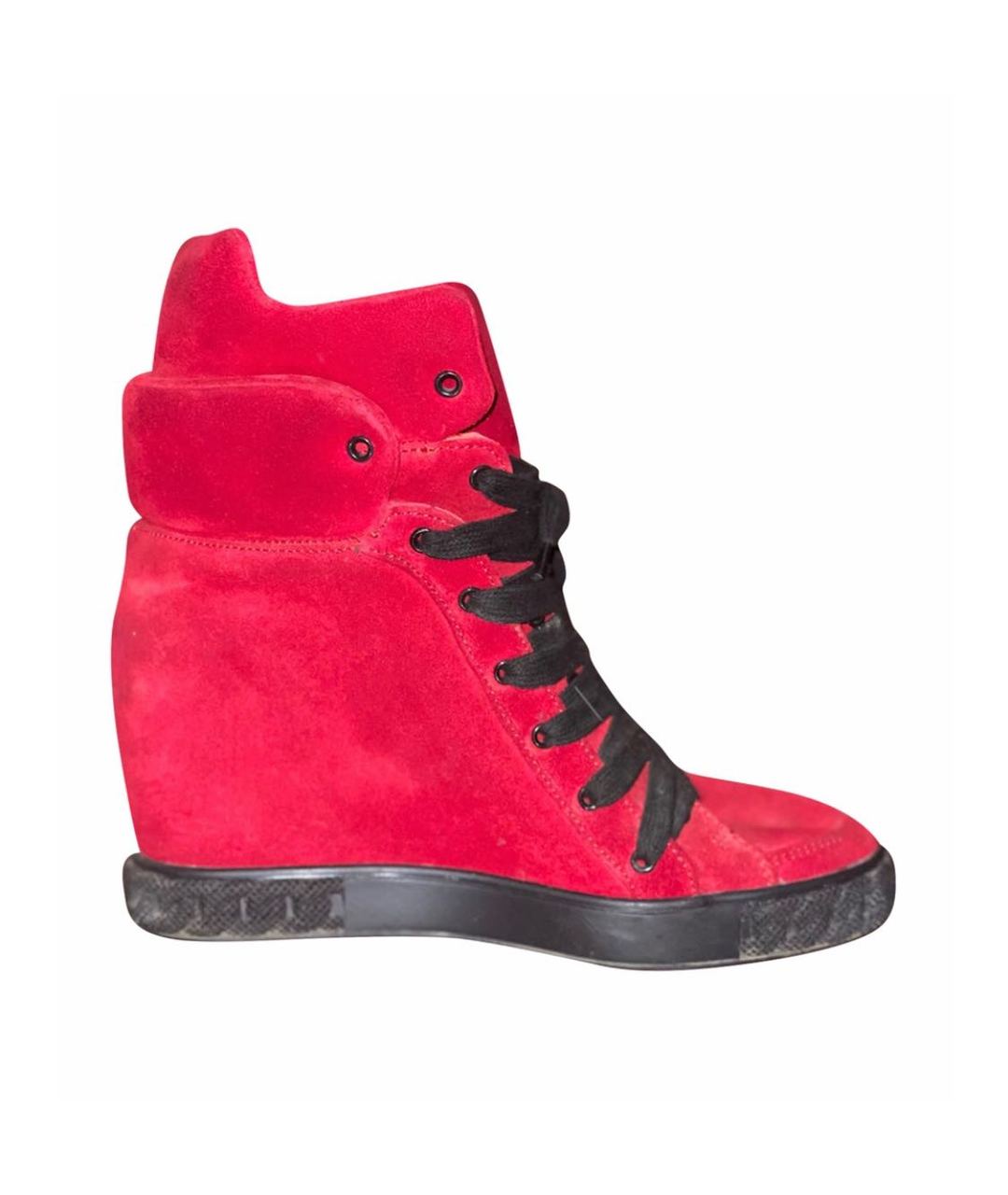 CASADEI Красные замшевые кроссовки, фото 1
