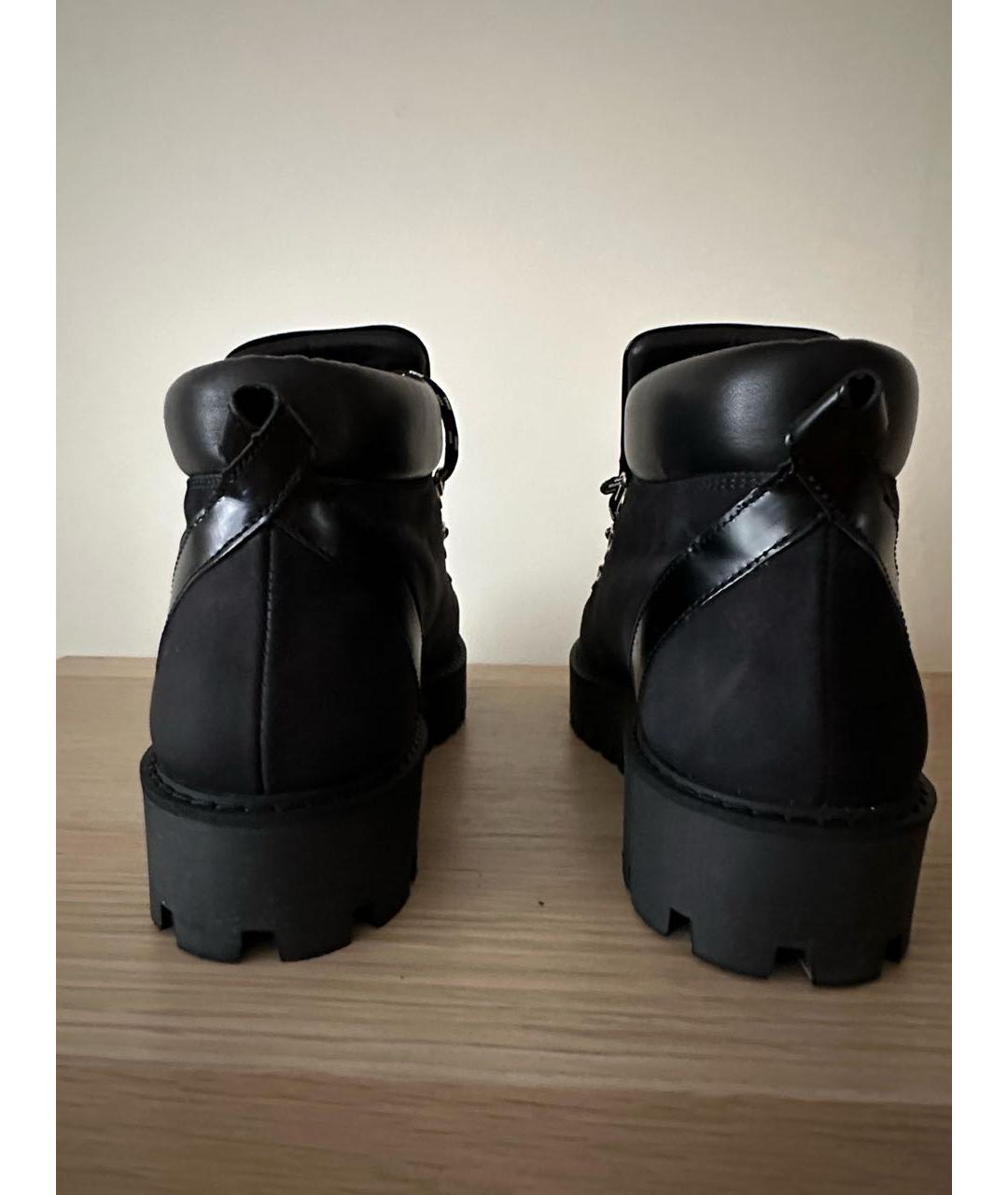 GANNI Черные кожаные ботинки, фото 4