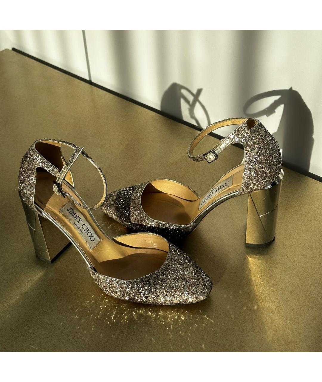 JIMMY CHOO Серебряные туфли, фото 8